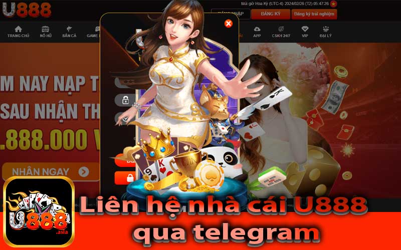 Liên hệ nhà cái U888 qua telegram