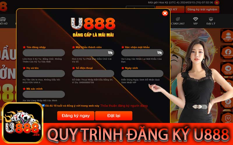Quy trình đăng ký U888