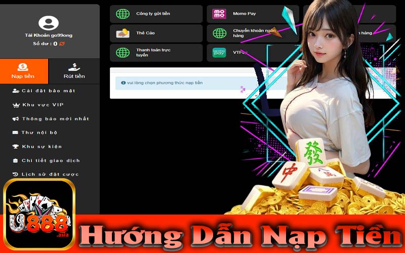 Hướng dẫn nạp tiền U888