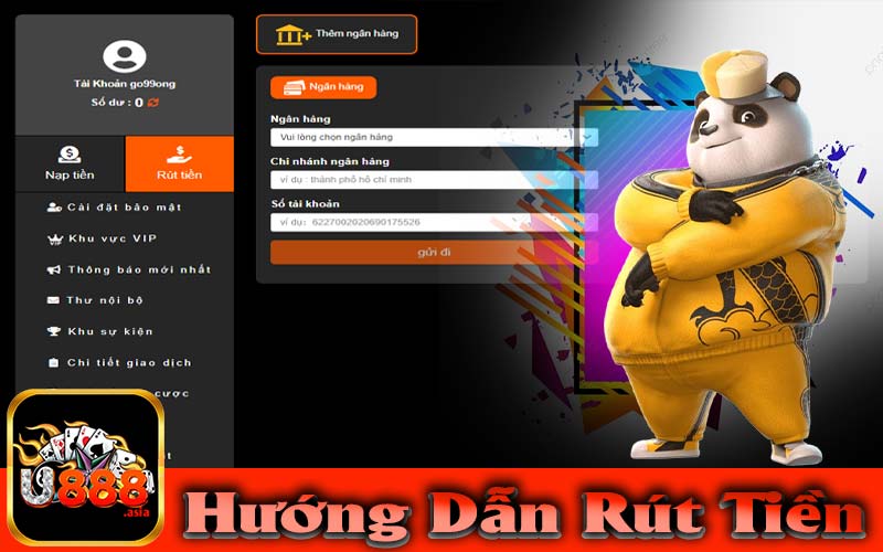 Hướng dẫn rút tiền